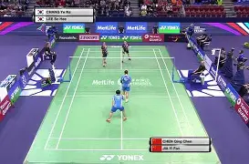 包含法国羽毛球队横扫韩国羽毛球队，斯里坎特制霸全场的词条